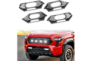 BRETREWRI Front Grille Grill Lights for 2024 2025 Tacoma TR D Off Road Sport OEM Grill Led Grill Light for Tacoma Accessories,White,4PCS (24Tacoma-Off Road-W)