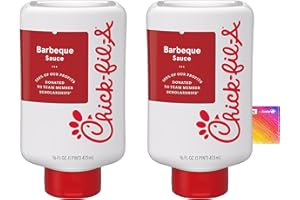 Sauce Bundle - Includes Two (2) Bottles of Chick-fil-A Signature Sauce, Premium Dipping Condiment, 16 fl oz Convenient Squeeze Bottle and CureCor Collective Sticker! Barbeque