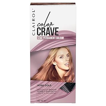 Clairol Colour Crave Semi Permanent Hair Dye Rose Gold 60ml