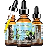 Botanical Beauty BLACKBERRY SEED OIL 100% Pure Natural Virgin Unrefined. Cold Pressed Undiluted Carrier Oil for Face, Skin, Body, Hair, Anti-Aging Face Oil (1 Fl Oz)