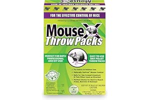 MouseX Throw Packs- for All Species of Rats Mice Safe Around Pets