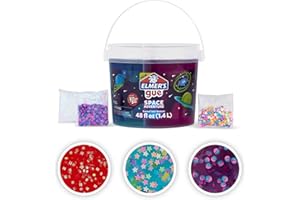 ELMER'S Elmer’s Gue Premade Slime Bucket Space Adventure Theme Includes 3 Lb. Bucket with 3 Types of Slime and 3 Sets of Add-ins
