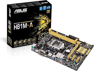 ASUS H81M-A Motherboard Socket 1150 Intel H81 DDR3 Micro ATX HDMI USB 3.0