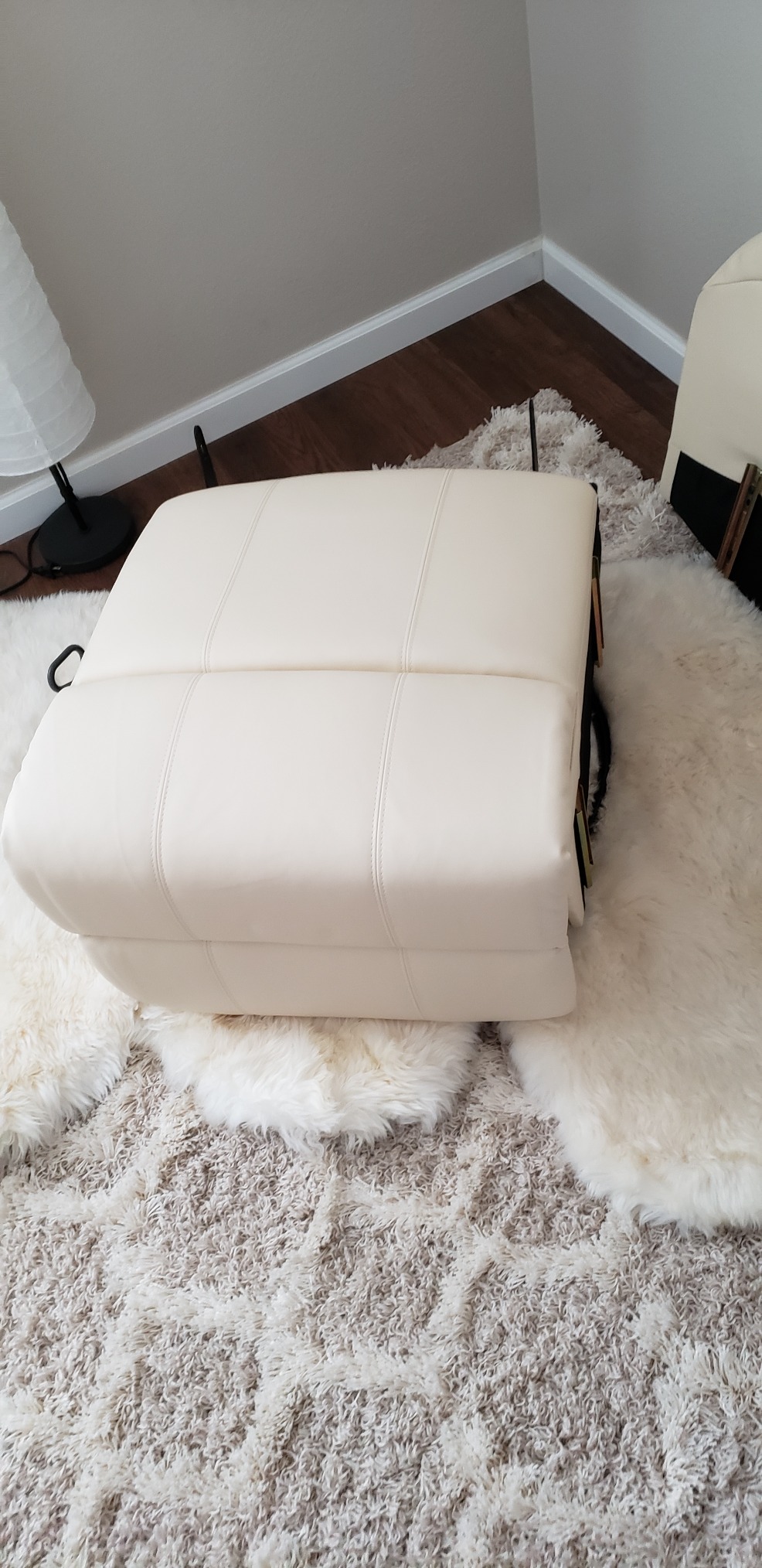 30/mo Finance Esright Massage Recliner Chair Heated Brown PU Leather