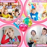 TOANWOD 48 PCS Fidget Pop Keyring Party Bags Easter Stocking Fillers view 4