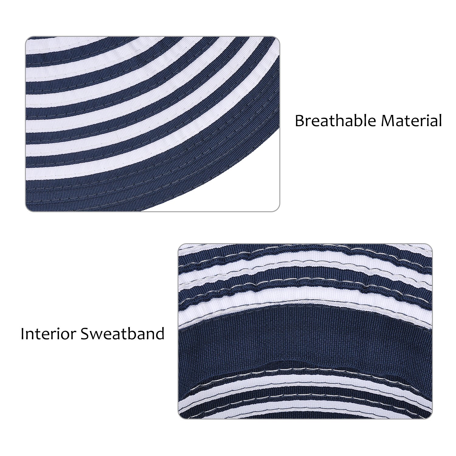 Solaris Women Sun Hats w/Bowknot Floppy Wide Brim UV Protection Foldable Roll Up Gardening Hiking Beach Cap