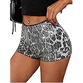 OLYCN Women's Y2K Sequin Micro Shorts Low Rise Bodycon Sparkly Mini Shorts Sexy Going Out Bottoms Rave Party Clubwear