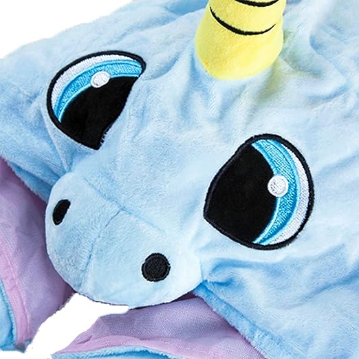 Amazon Com Unicorn Hooded Travel Neck Pillow U Shape Cute