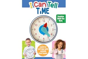 Little Hippo Books I Can Tell Time Preschool Activity Books for Kids Ages 3-5 | Books for Kids and Pre K Activity Books Ages 3-4 & 4-5 | Educational ... (Brilliant Baby® Early Learning Collection)