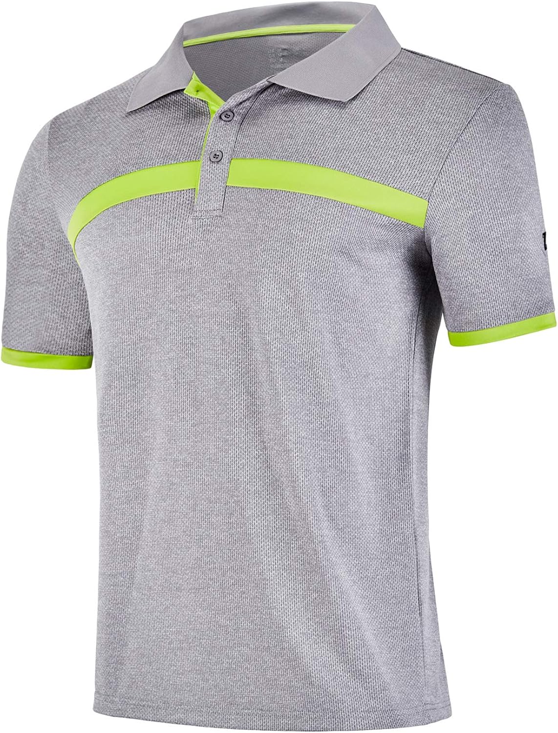 ZITY Men's Polo Shirt Cool Quick-Dry Sweat-Wicking Color Block Short Sleeve Sports Golf Tennis T-Shirt: Clothing
