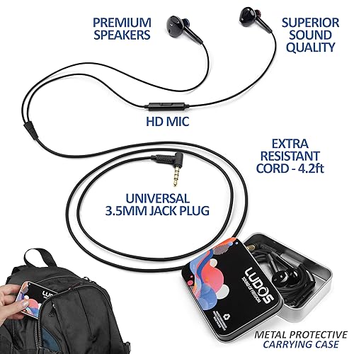 LUDOS NOVA Wired Earbuds in-Ear Headphones, Year Warranty