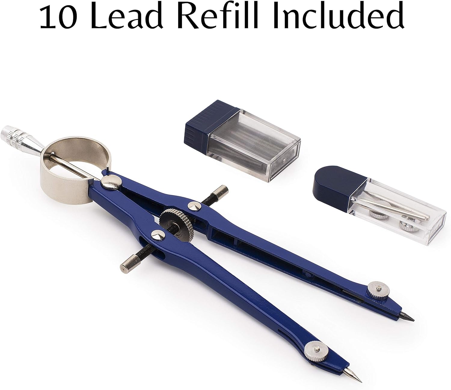 Mr. Pen- Professional Compass with Lock and Free Life TIME Lead Replacement, Compass for Geometry, Spring Bow Compass, Precision Compass Math, Drafting Compass, Compass Drawing, Metal Compass : Office Products