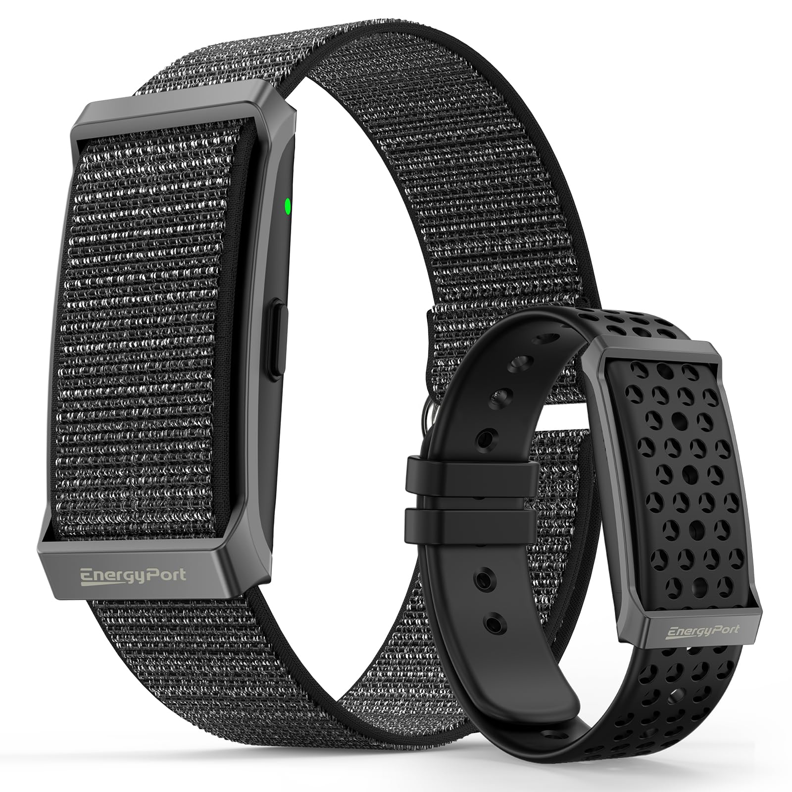 Photo 1 of EnergyPort Fitness Tracker,Wearable Health Smart Bracelet Band with Blood Oxygen 170+ Sport Mode 60-Day Battery,Lifetime Membership,Activity Tracking Heart Rate Sleep Monitor for Android iOS,2 Bands