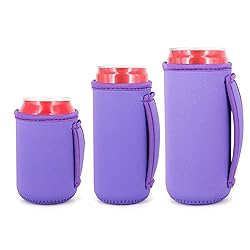 3 Pack Reusable Neoprene Insulated Can Sleeve with
