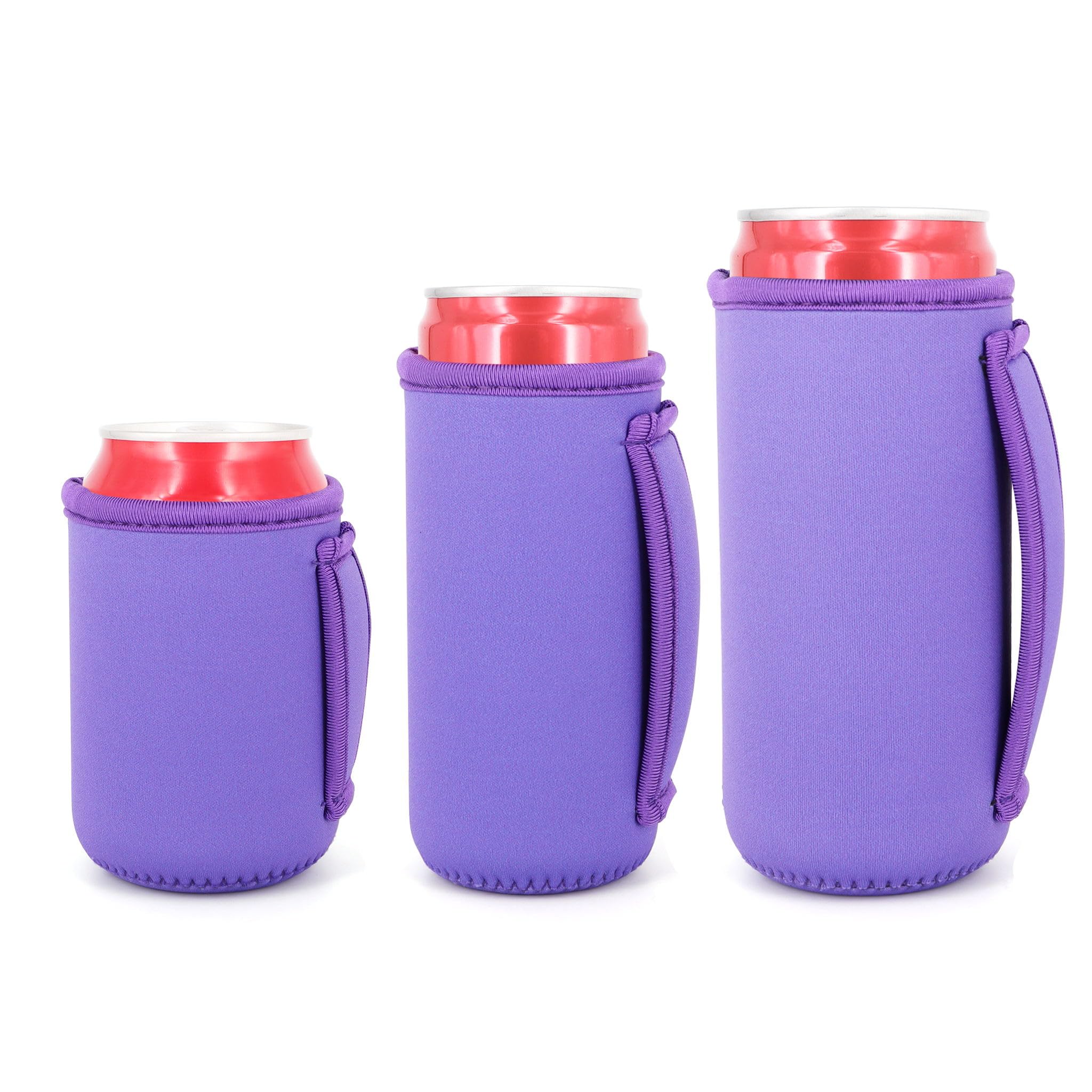 3 Pack Reusable Neoprene Insulated Can Sleeve with