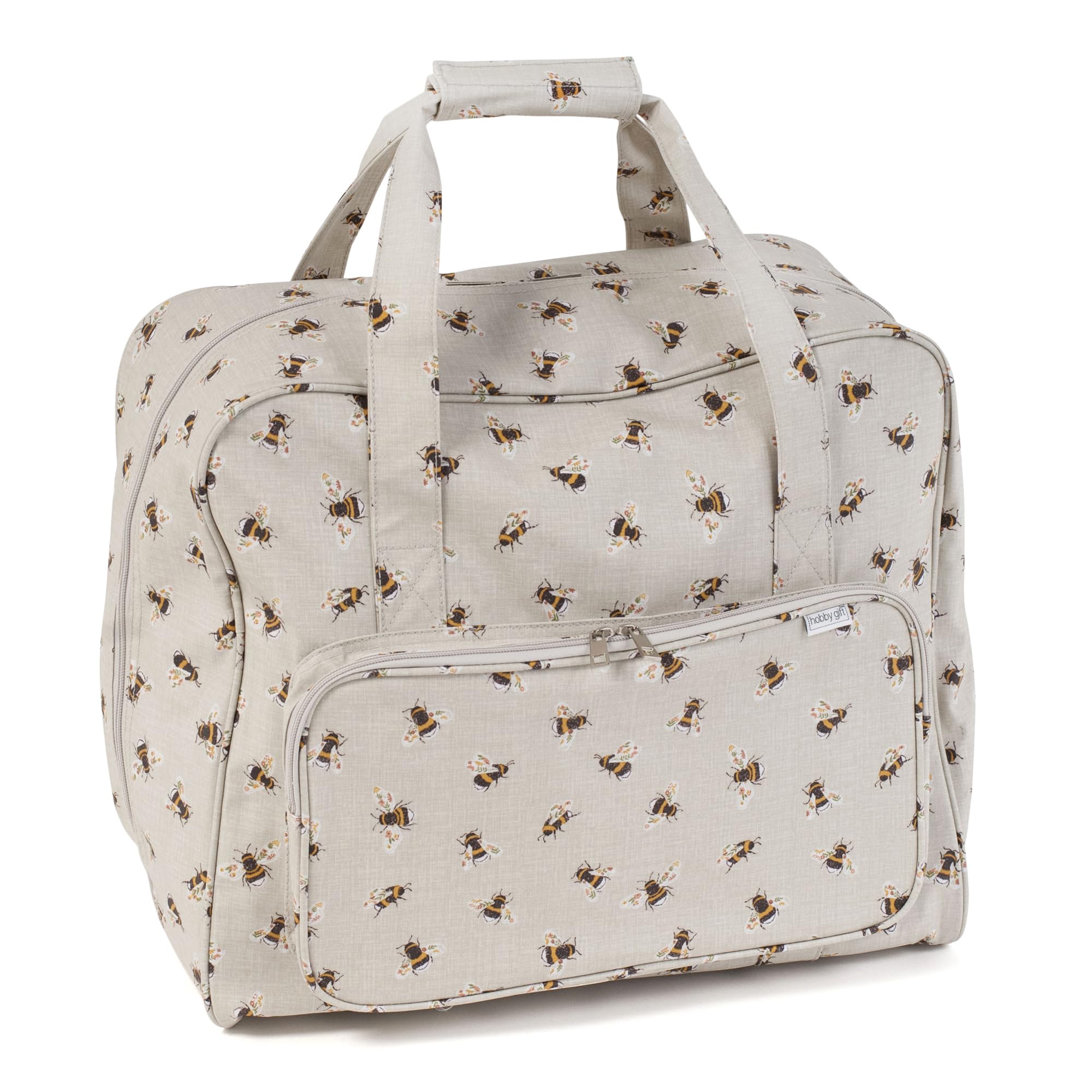 Hobby Gift Sewing Machine Bag - Heavy Duty Padded Carry Bag with Zip Closure, Water-Resistant Large Sewing Bags and Storage for Supplies - 20 x 44 x 38cm, Bee