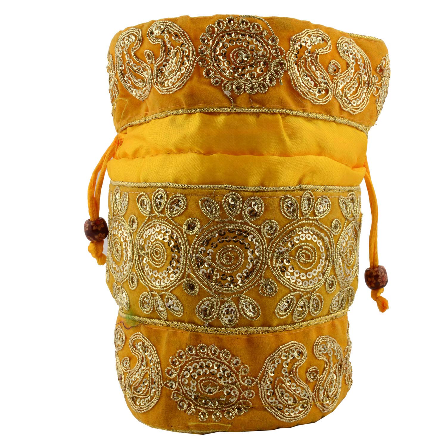 shree fashion rajasthani print cotton women bags - pouches & potlis/clutches