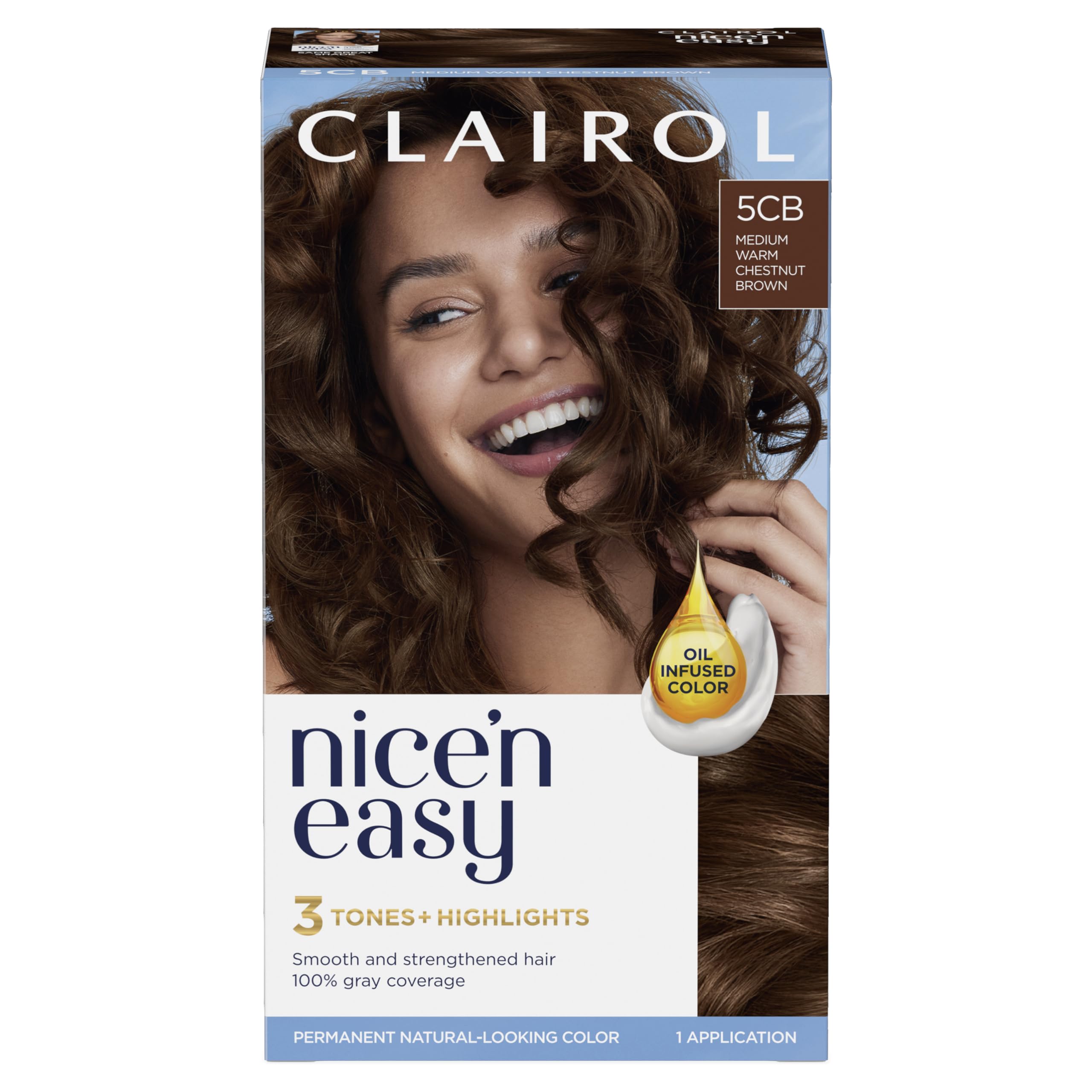 Clairol Nice'n Easy Permanent Hair Dye 120C/4RB Natural Dark - View #7