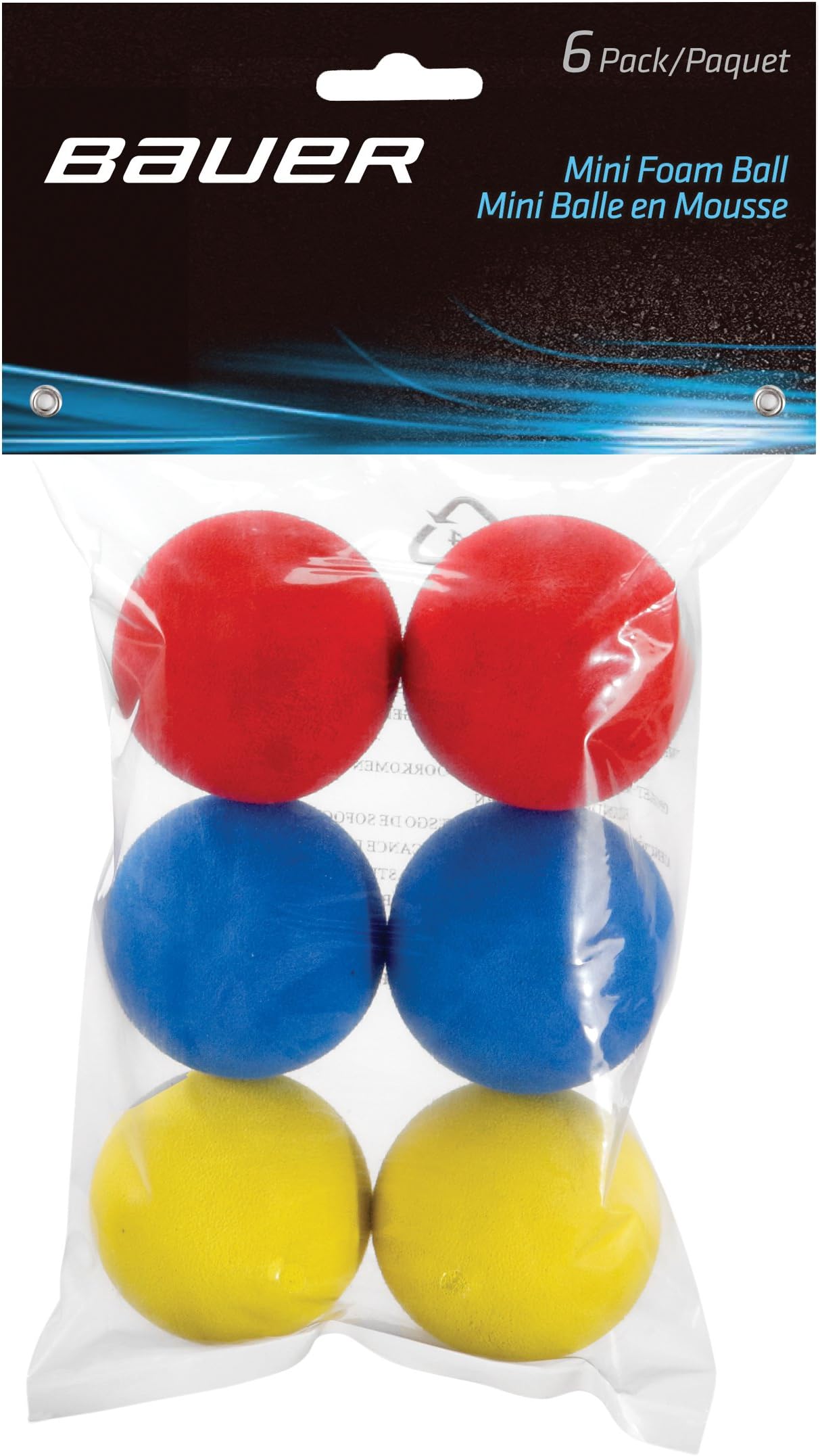 BAUER Mini Schaum Ball - 6er Pack