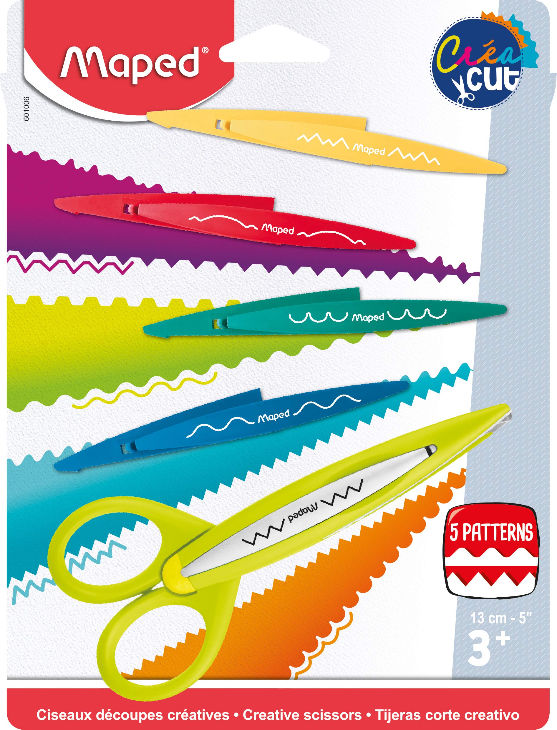 Maped Pinking Scissors, Assorted Colours