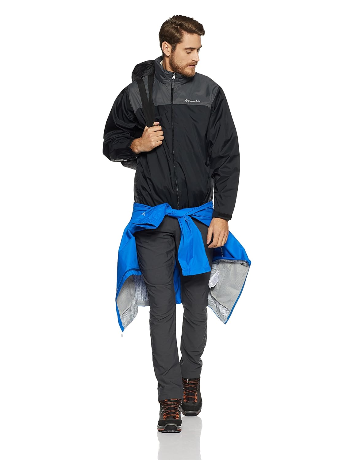 Columbia Men's Glennaker Lake FrontZip Rain Jacket with