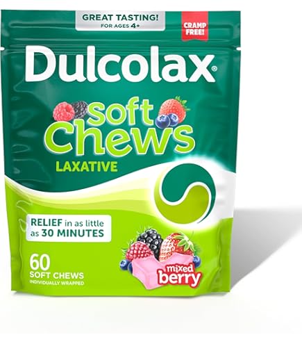 Amazon.com: Dulcolax Soft Chews Saline Laxative Mixed Berry (60ct