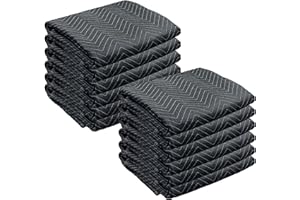 JourneyO Padded Packing Moving Blankets 72" x 80"（35lb/dz - Furniture Blankets for Moving and storage-12 Pack