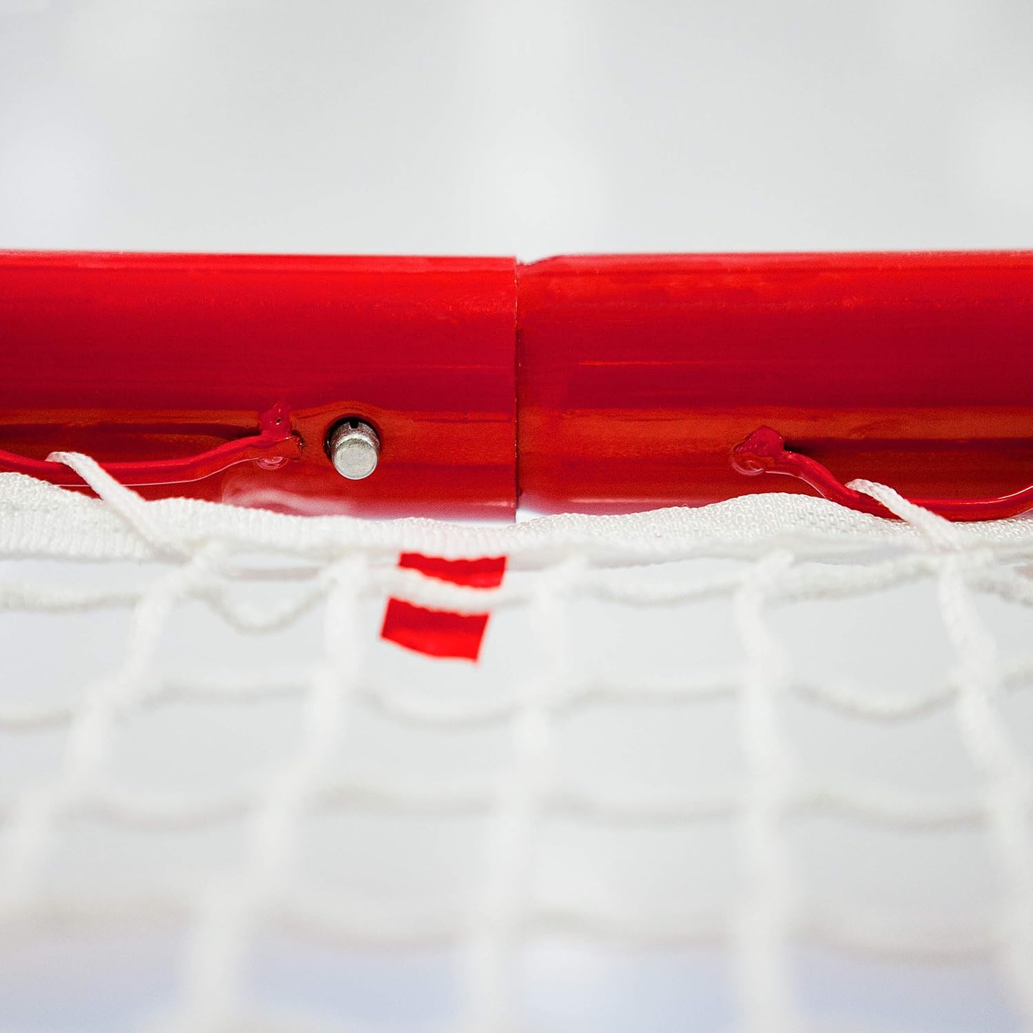 Forza Hockey Goals (6ft x 4ft) | Regulation Or Professional Hockey Goals | Galvanized Steel Frame | Professional 5mm Thick Net with 42mm Mesh | Traditional Red Frame with White Netting (Professional) : Sports & Outdoors