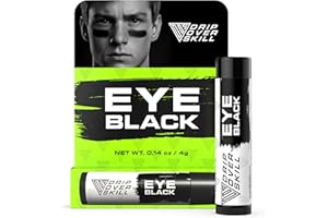 DRIP OVER SKILL D.R.I.P Over Skill Eye Black & Sports Face Paint, Clean & Natural Ingredients, Dermatologist-Tested, Hypoallergenic, Anti-Glare Drip Stick for Baseball, Football, Softball, Lacrosse, Stocking Stuffer