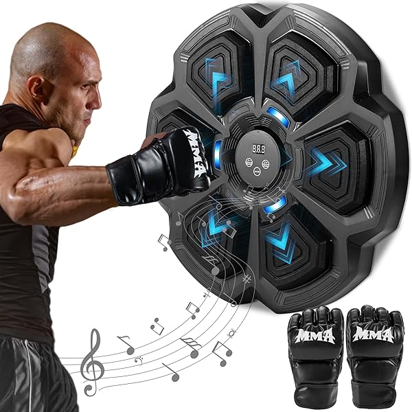 Boxing Trainer MYTO) Electronic Music Boxing Pad,Wall Mounted
