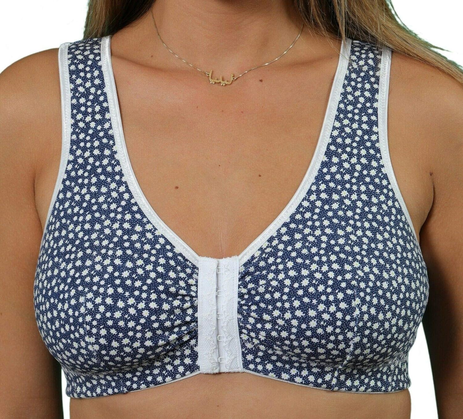 Orchid Womens Stretch Soft Cotton Lycra Non Wired Front Fastening