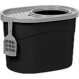 IRIS USA Top Entry Cat Litter Box with Cat Litter Scoop