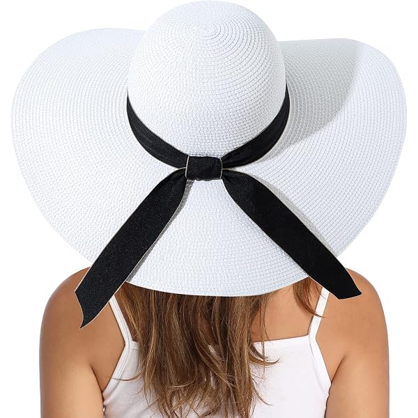 Sombrero De Playa Plegable Para Mujer - Ala Ancha, Protección Solar, Ideal Para Verano, Viajes Y Playa