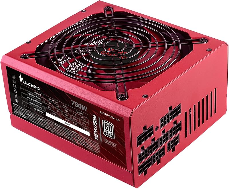 Mars Gaming MPVU750M 750W ATX Power Supply 80Plus Silver Modular 10 Year