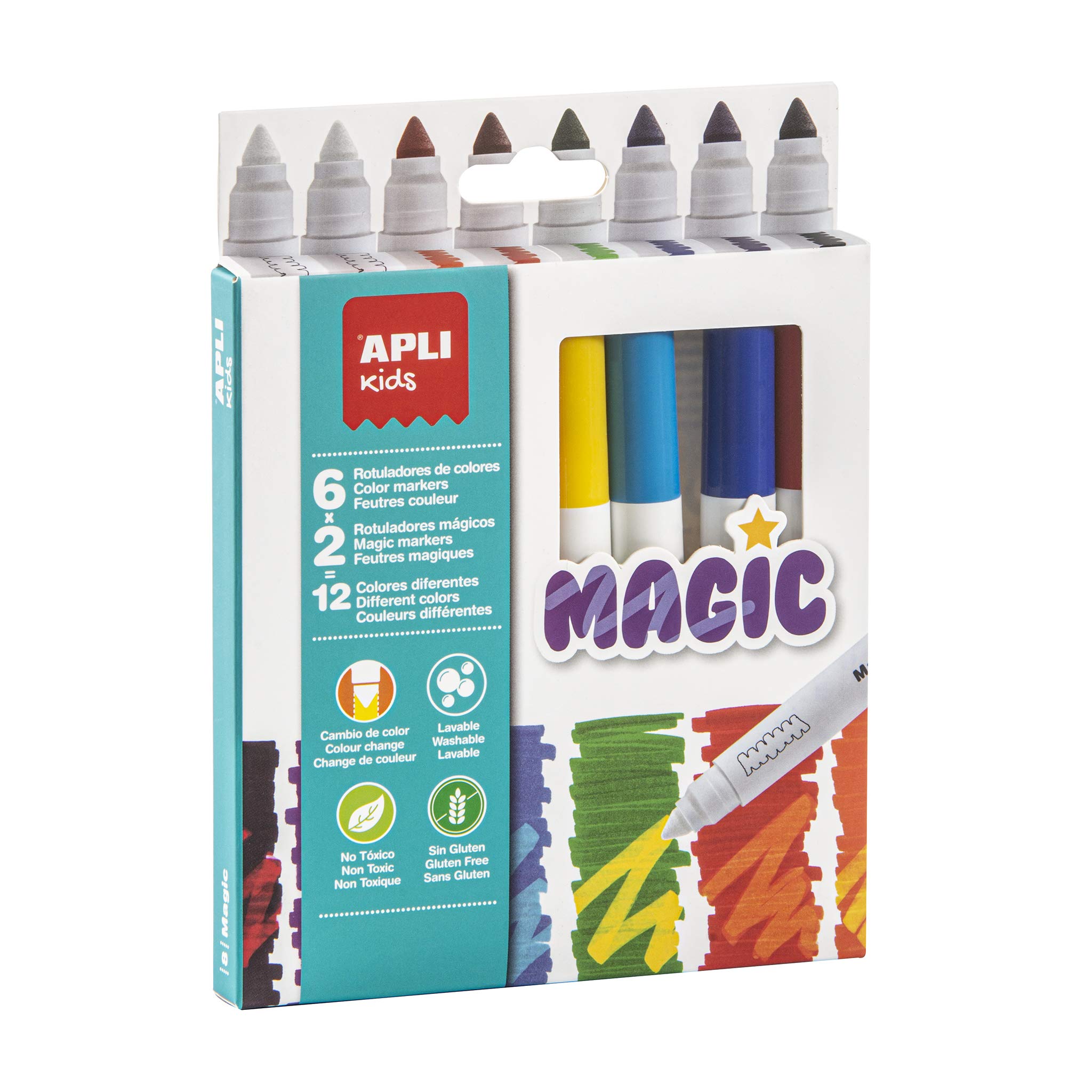 Apli Kids Colour Changing Magic Marker Set Pack of 8