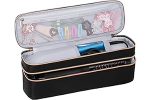 APOKE Double Layer Travel Case Compatible with Revlon One Step Hair Dryer Brush Original 1.0 & Plus 2.0, Portable Lightweight Carrying Case Storage Bag for All Brand Hot Tools Volumizer Hot Air Brush