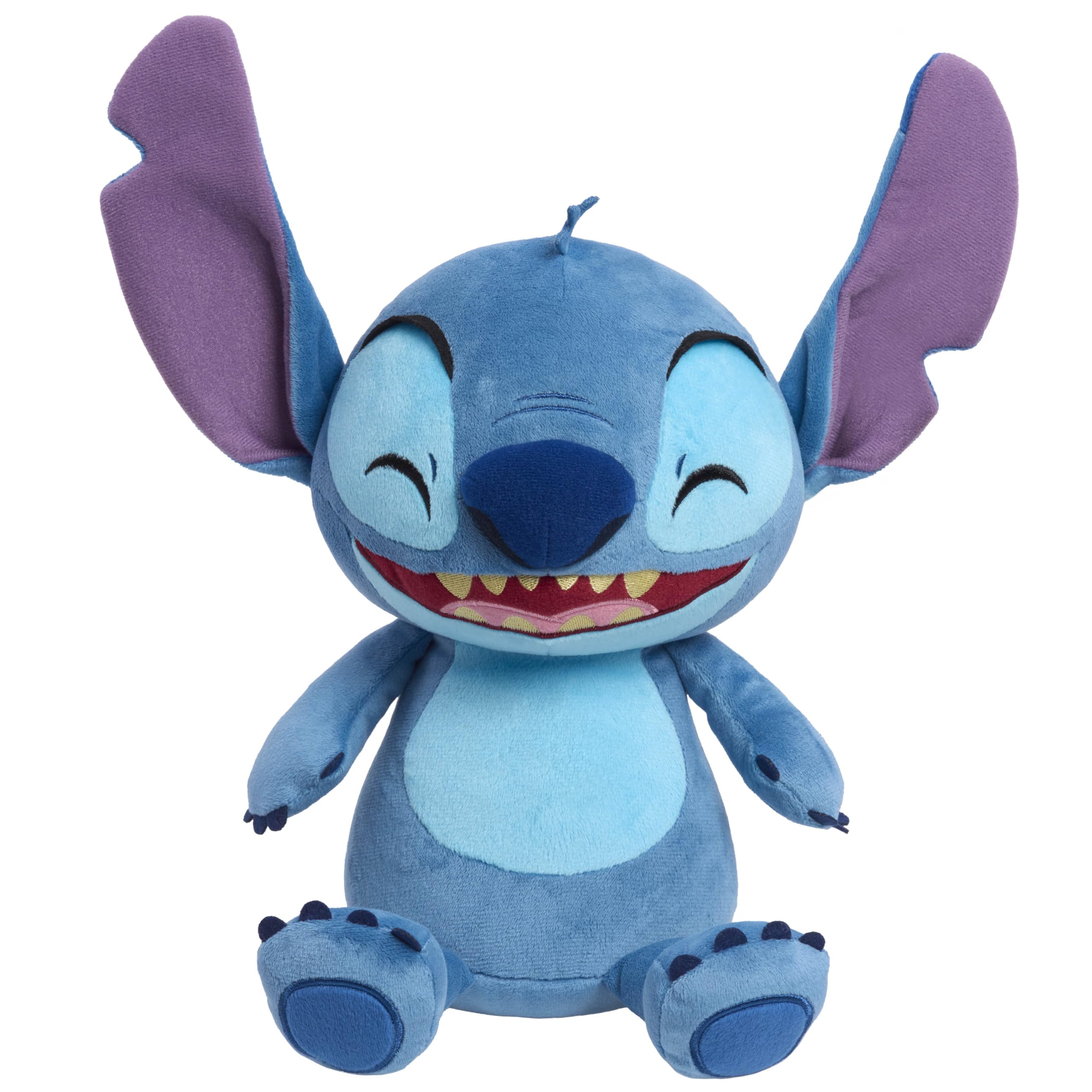 Just Play Disney Stitch Crack Me Up Stitch Plush Toy, 11 Inch Plush, Stuffed Animal, Alien, Kids Toys for Ages 3 Up