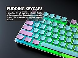 Ranked Pudding PBT Keycaps | 112 Double Shot
