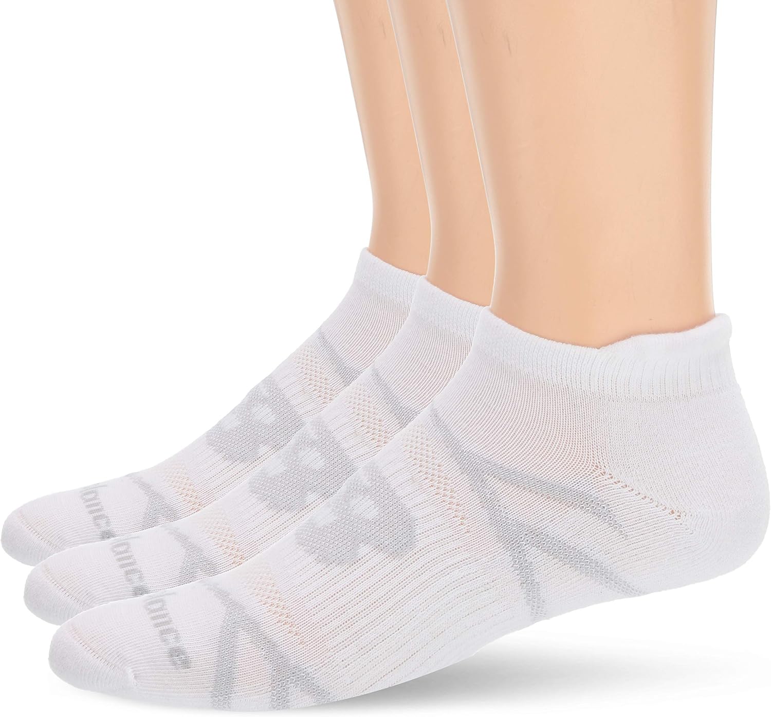 Buy New Balance 3 Pack Performance Cushioned Tab Socks, White, Medium