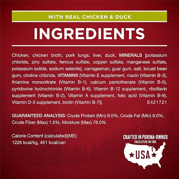 PURINA ONE TRUE INSTINCT CLASSIC GROUND GRAIN-FREE FORMULAS WITH REAL TURKEY AND VENISON, AND WITH REAL CHICKEN AND DUCK HIGH PROTEIN WET DOG FOOD VARIETY PACK – (PACK OF 6) 13 OZ. CANS