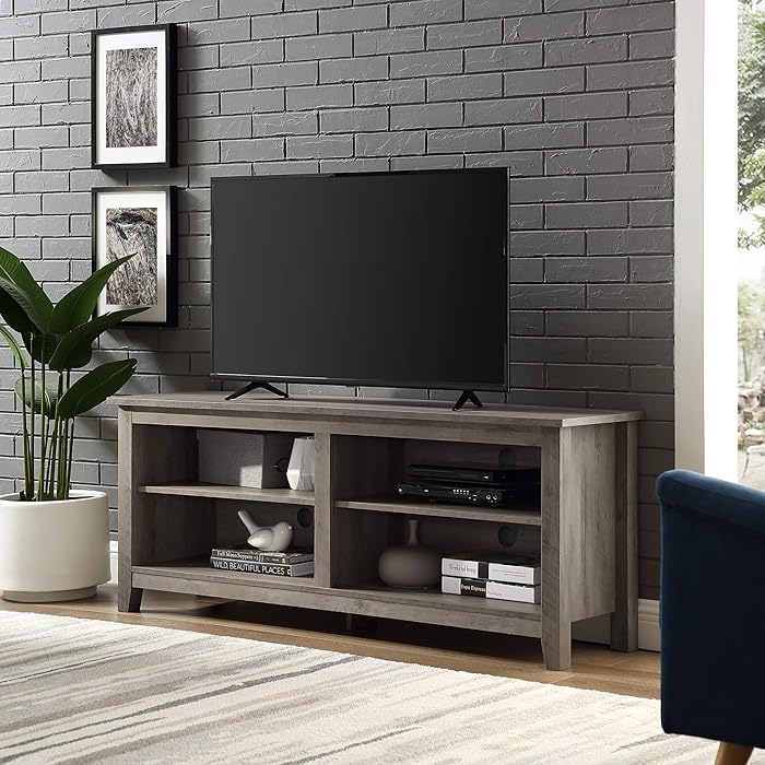 Home Accent Furnishings Lucas 58 Inch Television Stand in Grey Wash