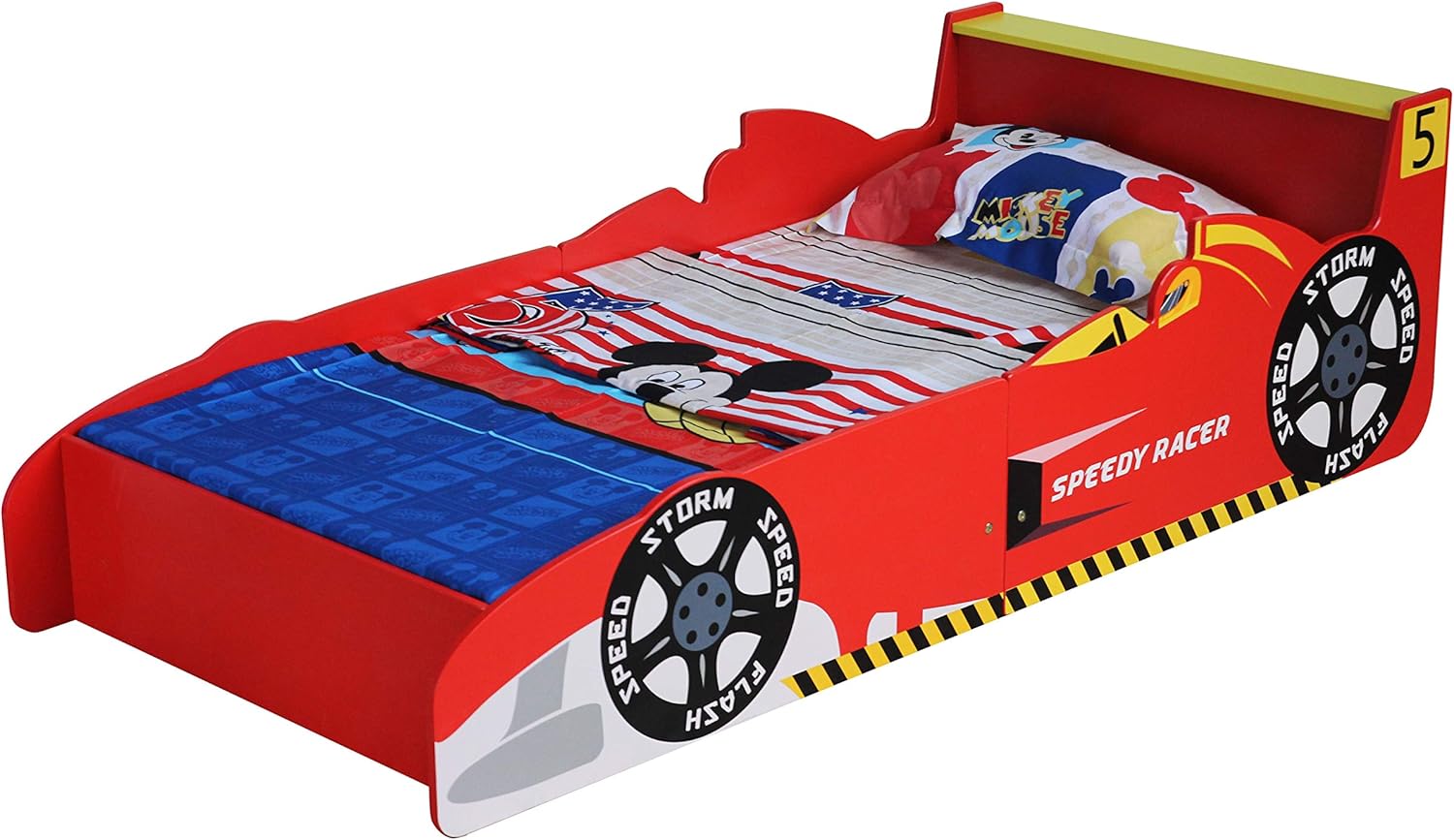 MCC Cars Speed Junior, Toddler, Kids Bed with Luxury Foam Mattress Made