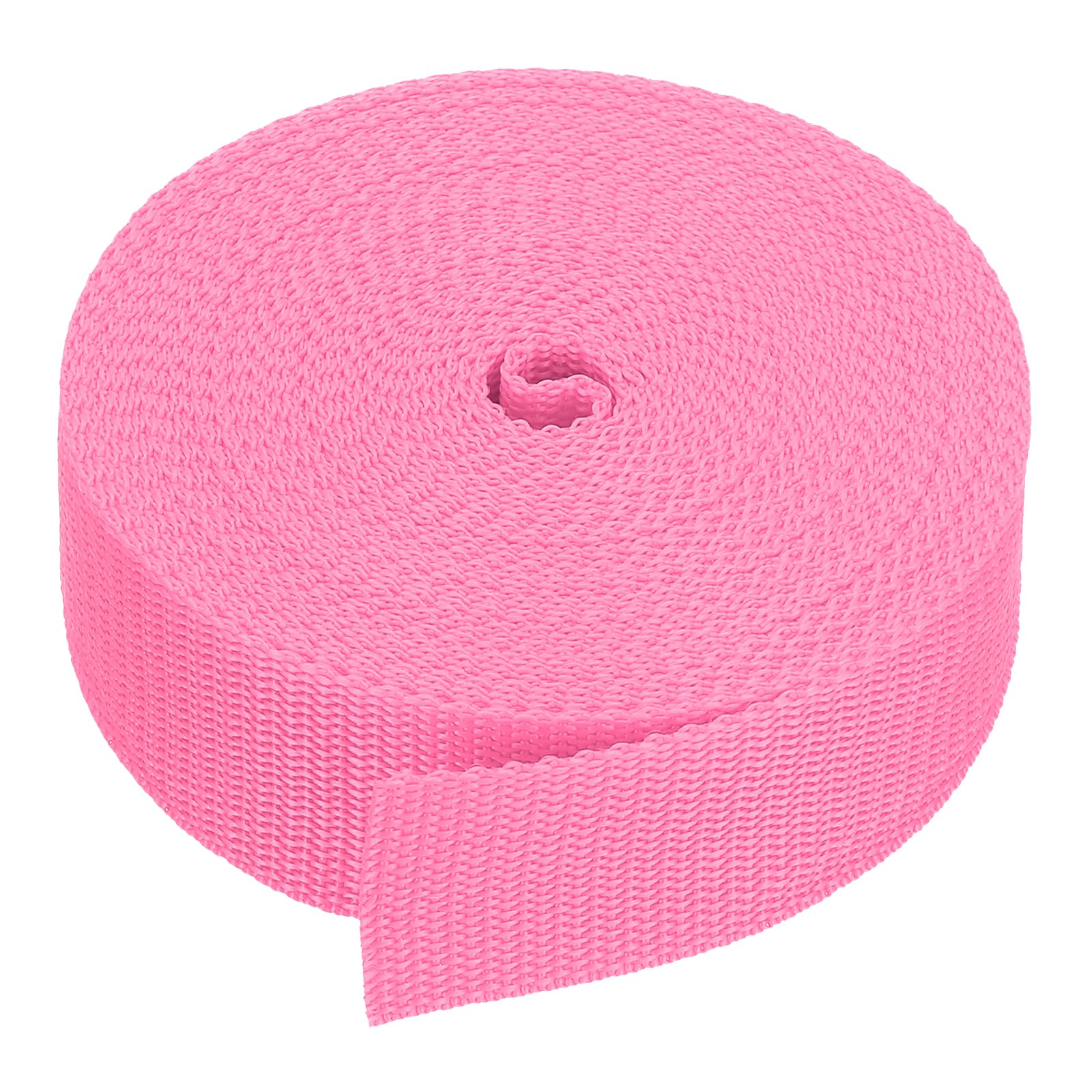 PATIKIL 9 Meters Webbing, 38mm Polypropylene Webbing Strap Heavy Webbing Roll Chair Straps for Indoor Outdoor Climbing DIY Crafting, Pink