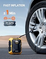 AstroAI Tyre Inflator 12V DC Portable Air Compressor 101 PSI with LED Light view 2