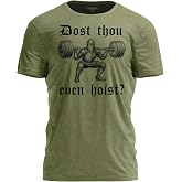 TeeUnion Dost Even Hoist T-Shirt &ndash; Funny Gym Workout Shirt for Weightlifting &amp; Powerlifting