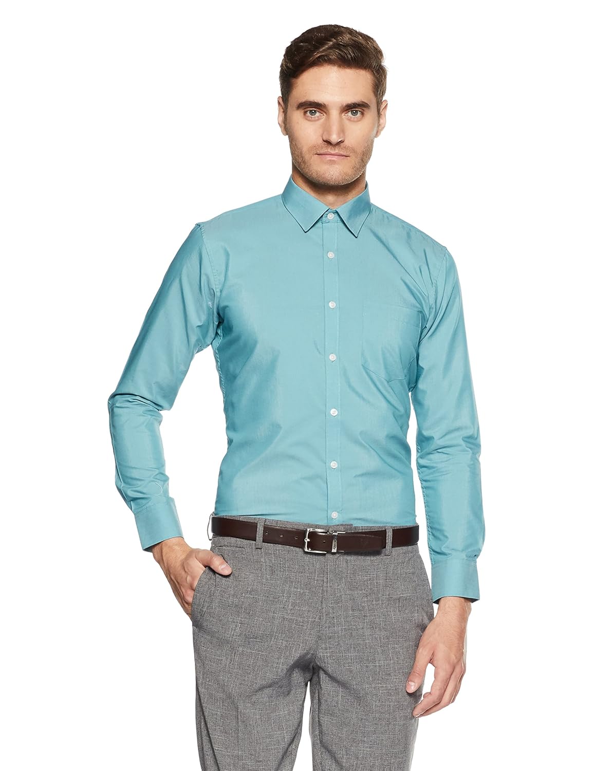 symbol amazon brand men's formal fil a fil slim fit shirt
