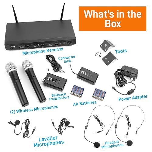 Pyle - PDWM4300 - Home and Office - Microphone Systems - Musical Pyle - PDWM4300 - Home and Office - Microphone Systems - Musical