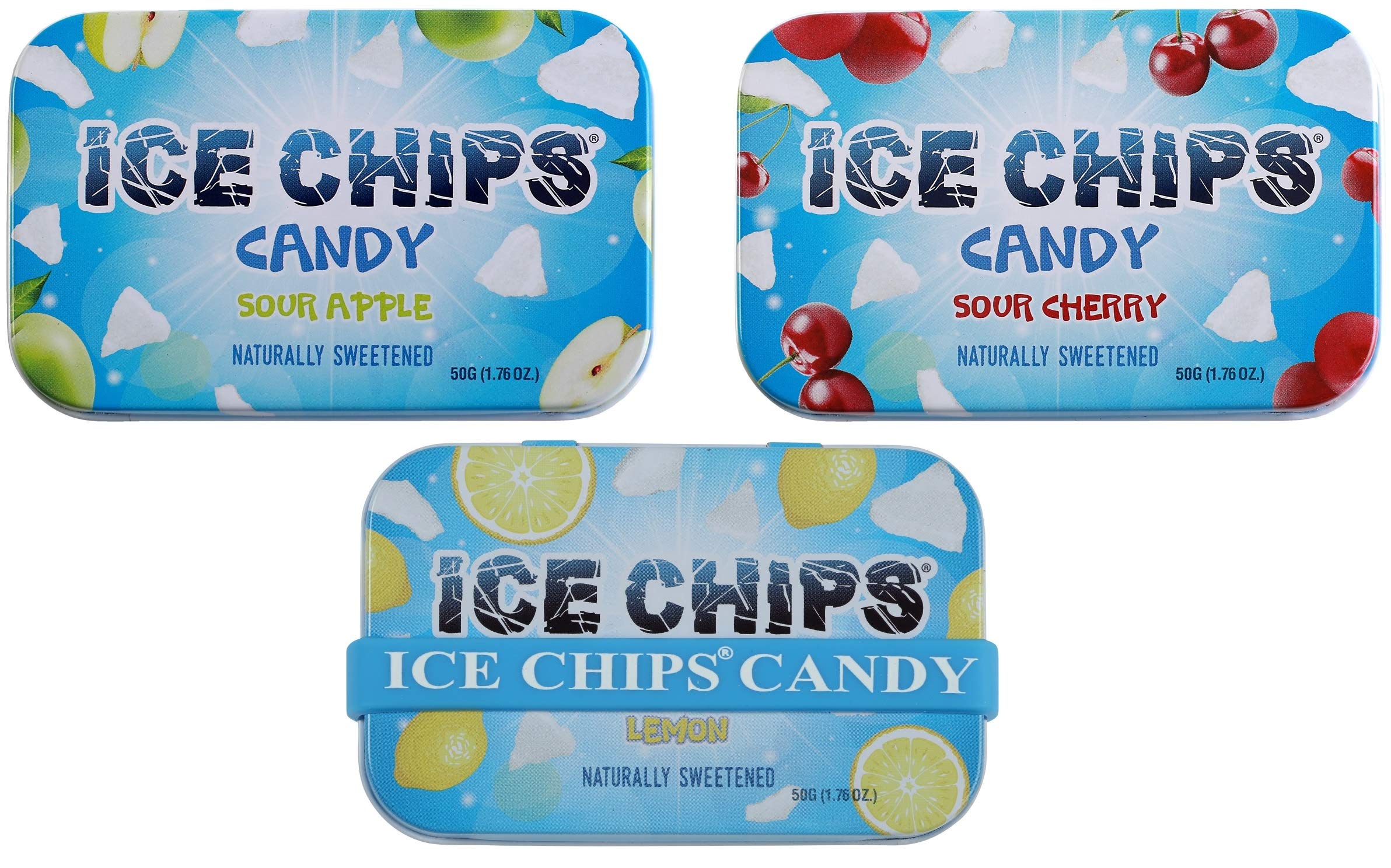 ICE CHIPS Xylitol Candy 6 Tins (Fun Pack); Low Carb