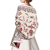 AWAYTR Pashmina Shawls Wraps for Women - Cashew Flower Winter Warm Big Scarf for Women Shawls and Wraps for Evening Dresses