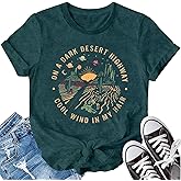 LBP Women's Adventure Shirt - Desert Graphic T-Shirt - Red - S/M/L/XL/2XL